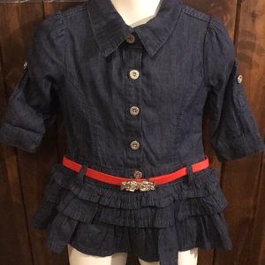 Guess Jean Toddler Dress with belt